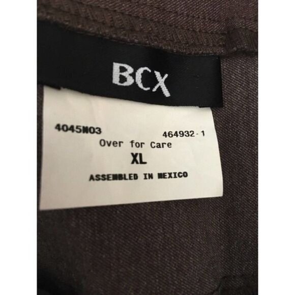 BCX Style Skirt Womens XL Stretchy Heather Brown Pull On Casual or Dress Up NWT - Picture 11 of 12